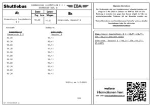 Shuttlebus Saisoneröffnung 2026