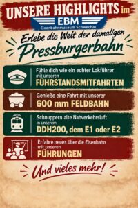 Lange Nacht der Museen 2026 im Eisenbahnmuseum Schwechat